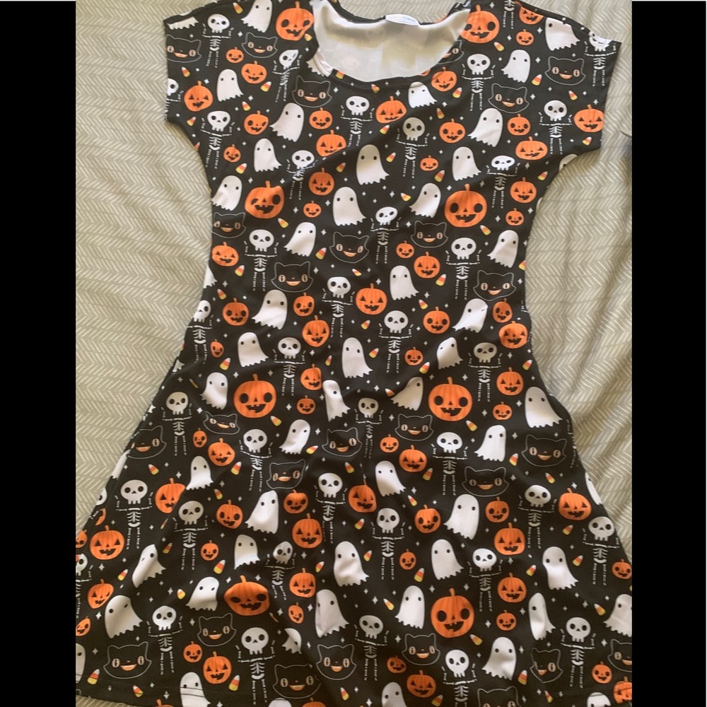 Cute Halloween Skater Dress